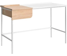 Beliani Rašomasis stalas OCATE baltas 120 cm 60 cm