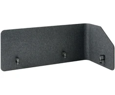 Beliani Rašomojo stalo pertvara FOLDY 120 x 50 cm tamsiai pilka