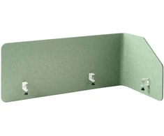 Beliani Rašomojo stalo pertvara FOLDY 120 x 50 cm šviesiai žalia