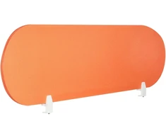 Beliani Rašomojo stalo pertvara SPARKY 160 x 40 cm, oranžinė