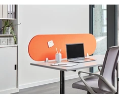 Beliani Rašomojo stalo pertvara SPARKY 160 x 40 cm, oranžinė
