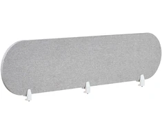 Beliani Rašomojo stalo pertvara SPARKY 180 x 40 cm šviesiai pilka