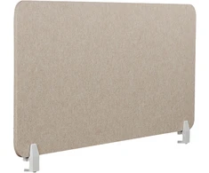 Beliani Rašomojo stalo pertvara SPLIT 120 x 50 cm, smėlio spalvos