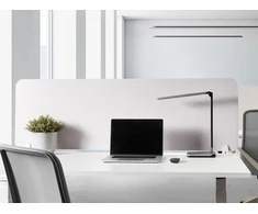 Beliani Rašomojo stalo pertvara SPLIT 160 x 50 cm, balkšva