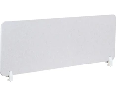 Beliani Rašomojo stalo pertvara SPLIT 160 x 50 cm, balkšva