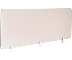 Beliani Rašomojo stalo pertvara SPLIT 180 x 50 cm smėlio spalvos