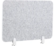 Beliani Rašomojo stalo pertvara SPLIT 80 x 50 cm Pilka