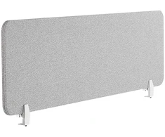 Beliani Rašomojo stalo pertvara WALLY 120 x 40 cm šviesiai pilka