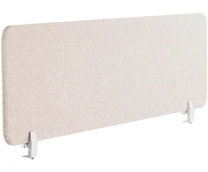 Beliani Rašomojo stalo pertvara WALLY 160 x 40 cm smėlio spalvos