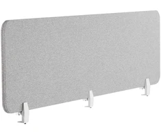 Beliani Rašomojo stalo pertvara WALLY 180 x 40 cm šviesiai pilka