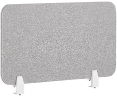 Beliani Rašomojo stalo pertvara WALLY 80 x 40 cm šviesiai pilka