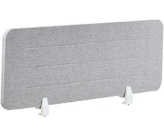 Beliani Rašomojo stalo pertvara ZIGGY 120 x 40 cm šviesiai pilka