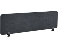 Beliani Rašomojo stalo pertvara ZIGGY 160 x 40 cm tamsiai pilka