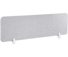 Beliani Rašomojo stalo pertvara ZIGGY 160 x 40 cm šviesiai pilka