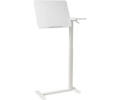 Beliani Reguliuojamas nešiojamojo kompiuterio stalas SCHOLA baltas 70 cm 40 cm