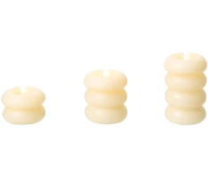 Beliani Rinkinys iš 3 vnt. LED žvakių ETERNIS 5/8/11 cm, kreminė balta