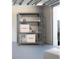 Beliani Sandėliavimo lentyna FIUGGI Metal 200 cm 150 cm Juoda