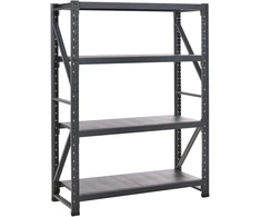 Beliani Sandėliavimo lentyna FIUGGI Metal 200 cm 150 cm Juoda