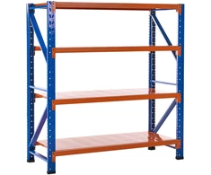 Beliani Sandėliavimo lentyna FIUGGI metalinė 200 cm 200 cm oranžinė