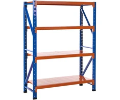 Beliani Sandėliavimo lentyna FIUGGI metalinė 200 cm 150 cm oranžinė