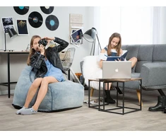 Beliani Sėdmaišis 200 L DROP 63 cm 75 cm žydras