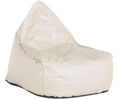 Beliani Sėdmaišis „DROP“ 200 l, 63 × 75 cm, šviesiai smėlinis