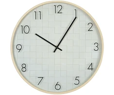 Beliani Sieninis laikrodis CREUSE, 40 cm, baltas
