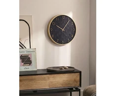 Beliani Sieninis laikrodis CREUSE, 40 cm, juodas