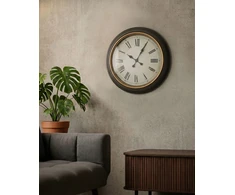 Beliani Sieninis laikrodis VILLENA 63 cm juodas