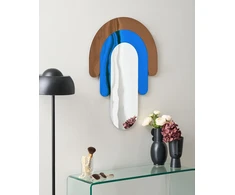 Beliani Sieninis veidrodis MESPAUL 60 cm 80 cm, spalvotas