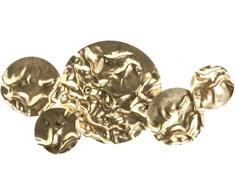 Beliani Sienų dekoracija CALRY metalinė 43 cm auksinė
