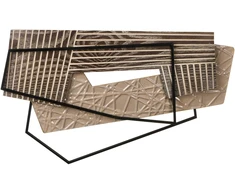 Beliani Sienų dekoracija ENNIS Metal 36 cm Ruda