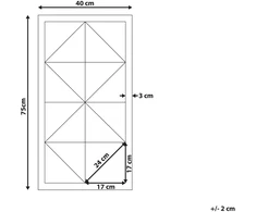 Beliani Sienų dekoracija HIESVILLE, eglės mediena, 75 cm, šviesiai ruda