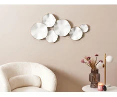 Beliani Sienų dekoracija NEODYNIUM 47 cm metalinė balta