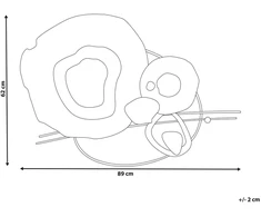 Beliani Sienų dekoracija NEPTUNIUM Metal 62 cm spalvota