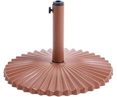 Beliani Skėčio stovas CAREZZA rudas, apvalus, 21 kg