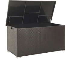 Beliani Sodo dėžė MODENA 155 cm 75 cm technorotangas, ruda