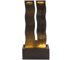 Beliani Sodo fontanas su LED SUNLINE ruda