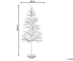 Beliani Sodo LED dekoracija LONKARI Medelis 150 cm Ruda