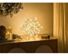 Beliani Sodo LED dekoracija SILVERAN Snieguolė 28 cm Balta