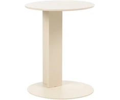 Beliani Sodo pagalbinis staliukas VANZAGO 40 cm, metalinis, smėlio spalvos