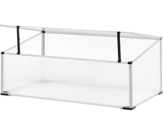 Beliani Sodo šiltnamis CARFIZZI, 100 × 60 cm, sidabrinis