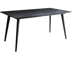Beliani Sodo stalas RODALLO 160 cm 90 cm Akmuo Juodas marmuras