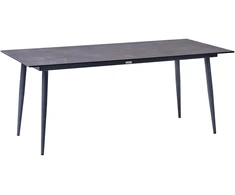 Beliani Sodo stalas TOLENTINO 180 cm 90 cm akmens imitacija pilkas