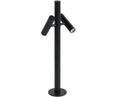 Beliani Sodo stulpas LED FLUVIA juodas