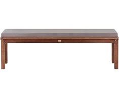 Beliani Sodo suolas su pagalve „TUSCANIA“ 160 cm, eukalipto mediena, pilkas