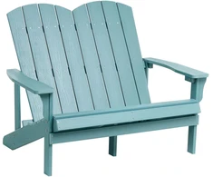 Beliani Sodo suoliukas ADIRONDACK 125 cm žydras