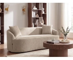 Beliani Sofa AMAL, smėlio spalvos