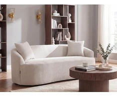 Beliani Sofa AMAL, šviesiai smėlio spalvos