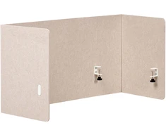 Beliani SOLOA biuro pertvara, 210 × 61 cm, smėlio spalvos
